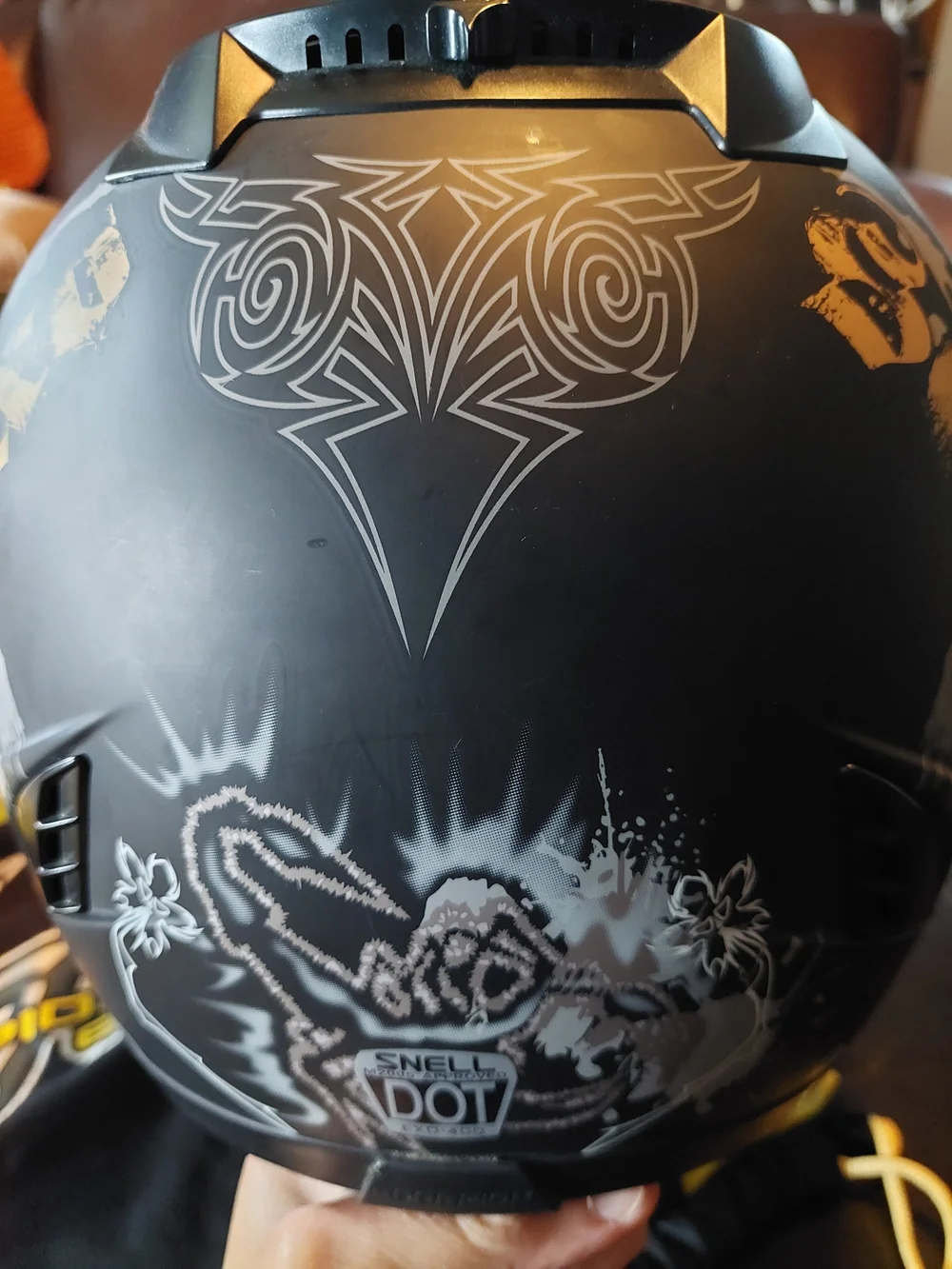 Scorpion EXO Black Graphic Full-Face Motorcycle Helmet - Picture 5 of 11
